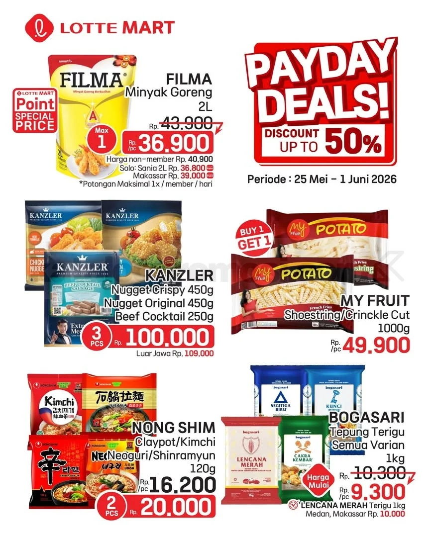 Promo JSM Lottemart Weekend: Diskon Menggiurkan 25 Mei-1 Juni 2026