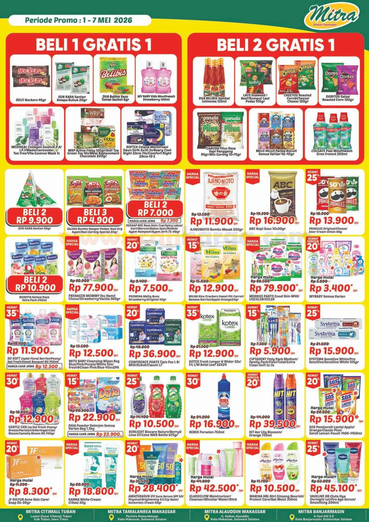 Promo JSM Mitra Diskon Swalayan: Banjir Diskon 1-7 Mei 2026!