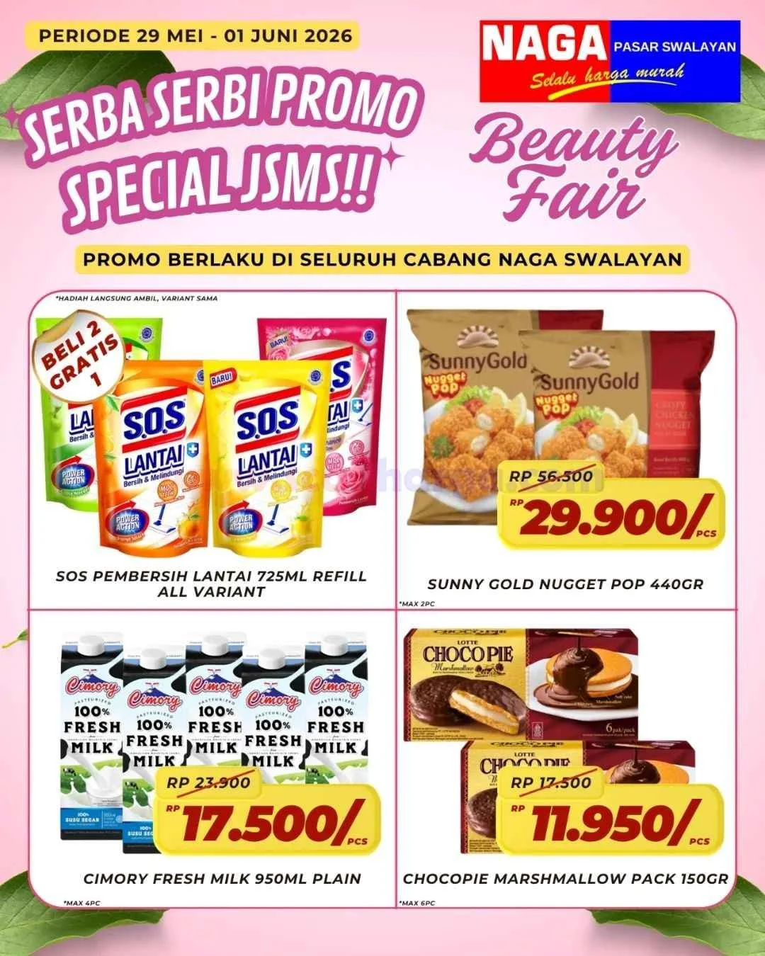 Promo JSM Naga Swalayan: Hemat Akhir Pekan 29 Mei - 1 Juni 2026