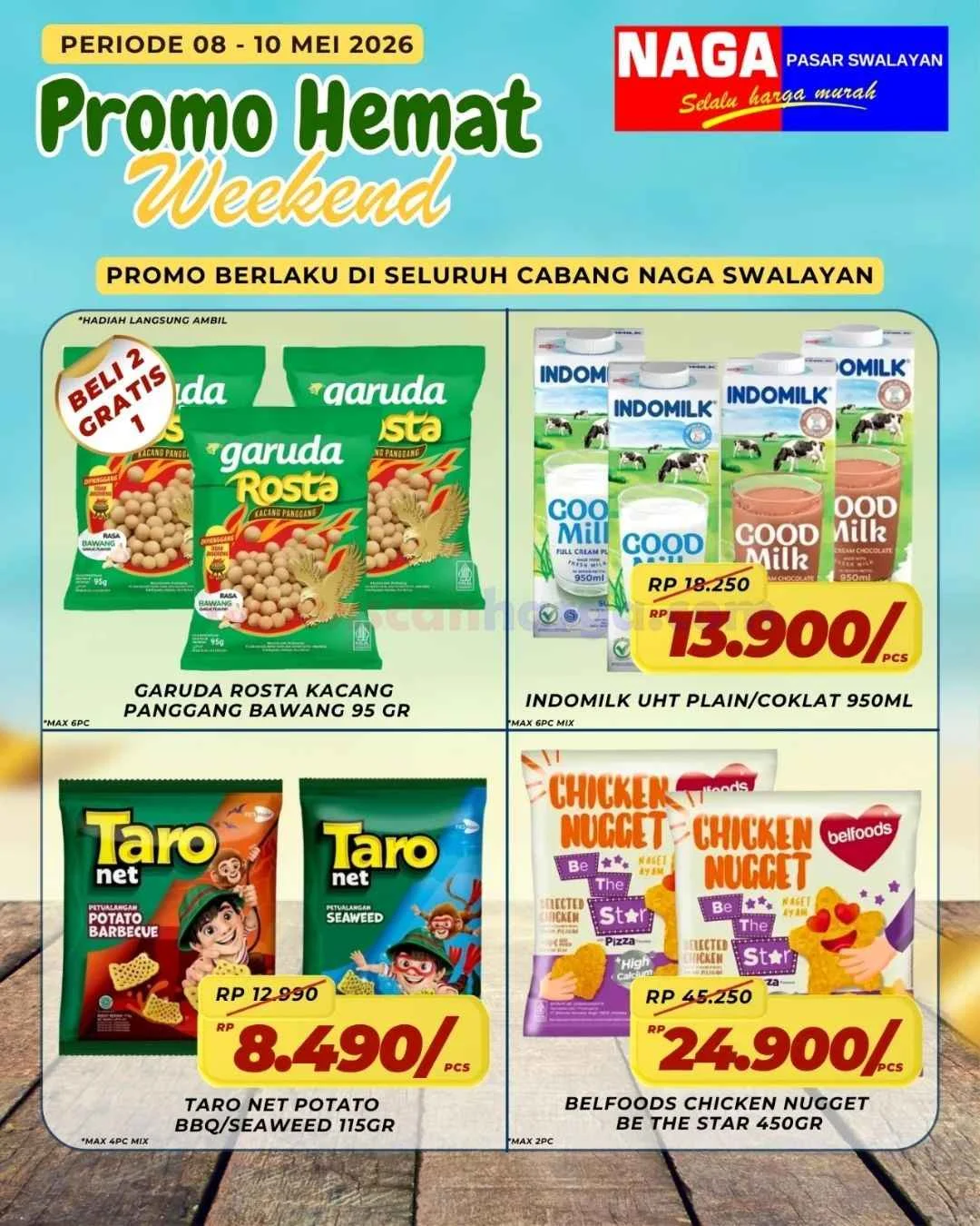 Promo JSM Naga Swalayan: Hemat Akhir Pekan 8-10 Mei 2026!