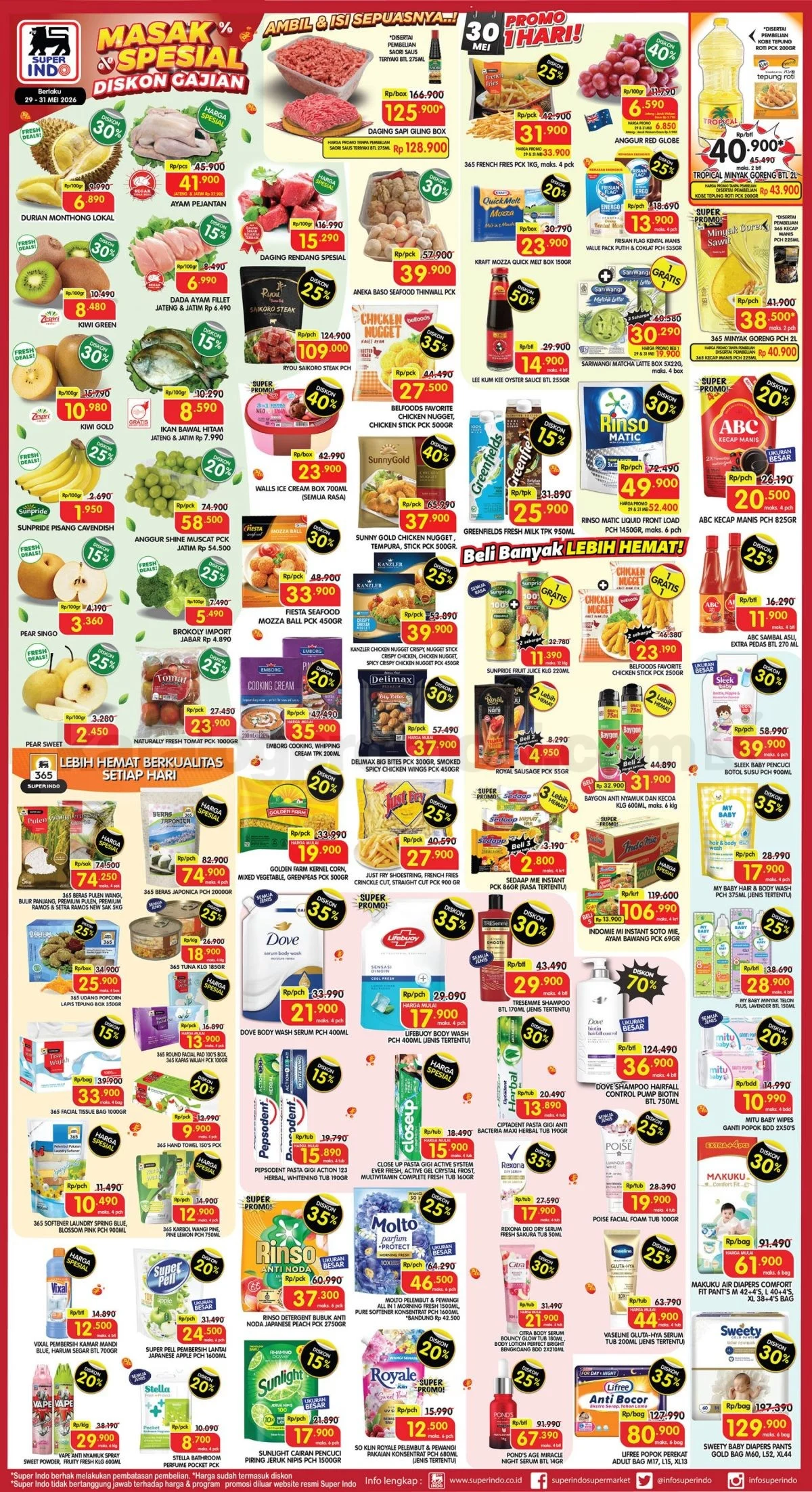Promo JSM Superindo: Hemat Akhir Pekan 29-31 Mei 2026