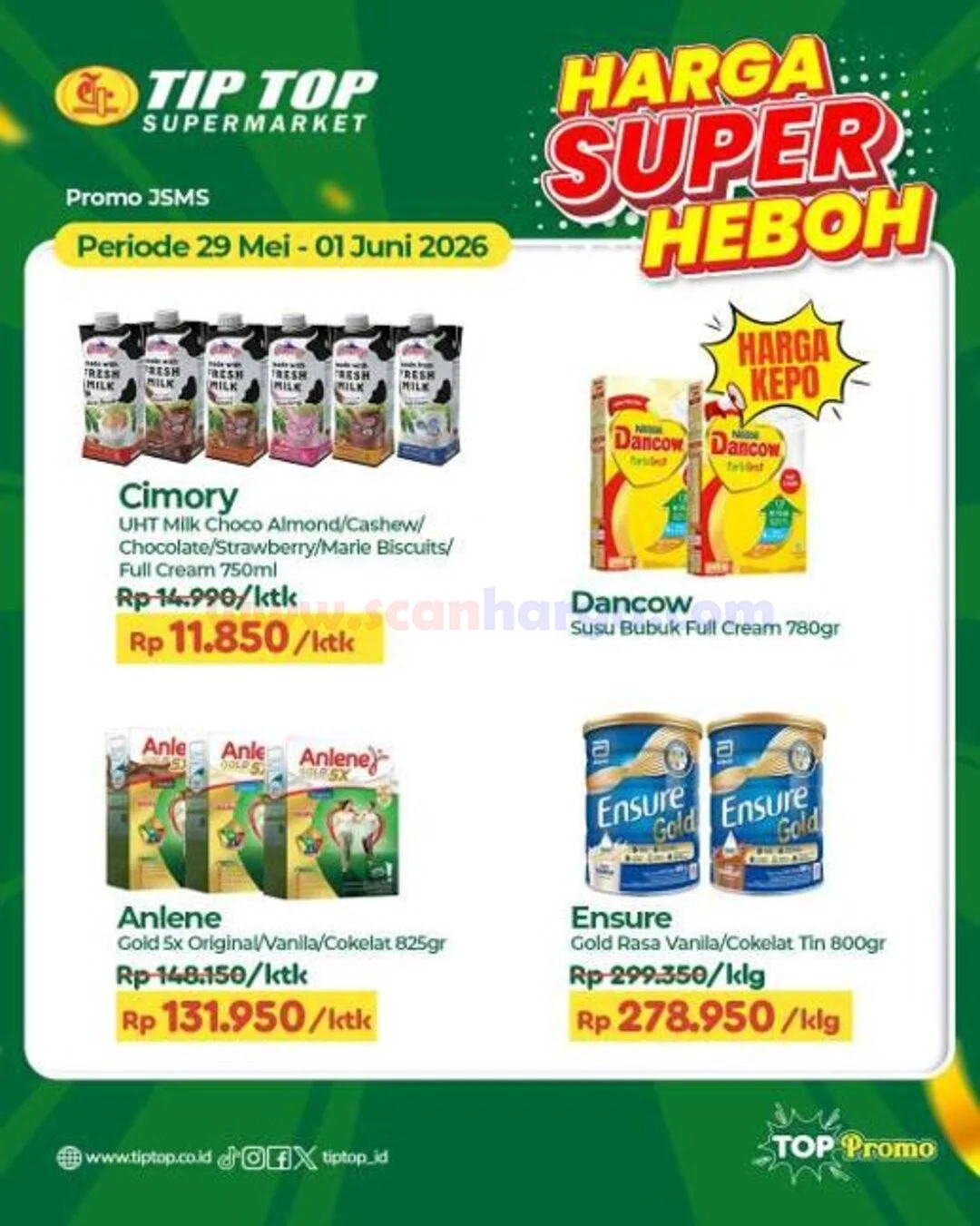 Promo JSM TIPTOP Hadirkan Kehebohan Belanja Akhir Pekan 29 Mei - 1 Juni 2026