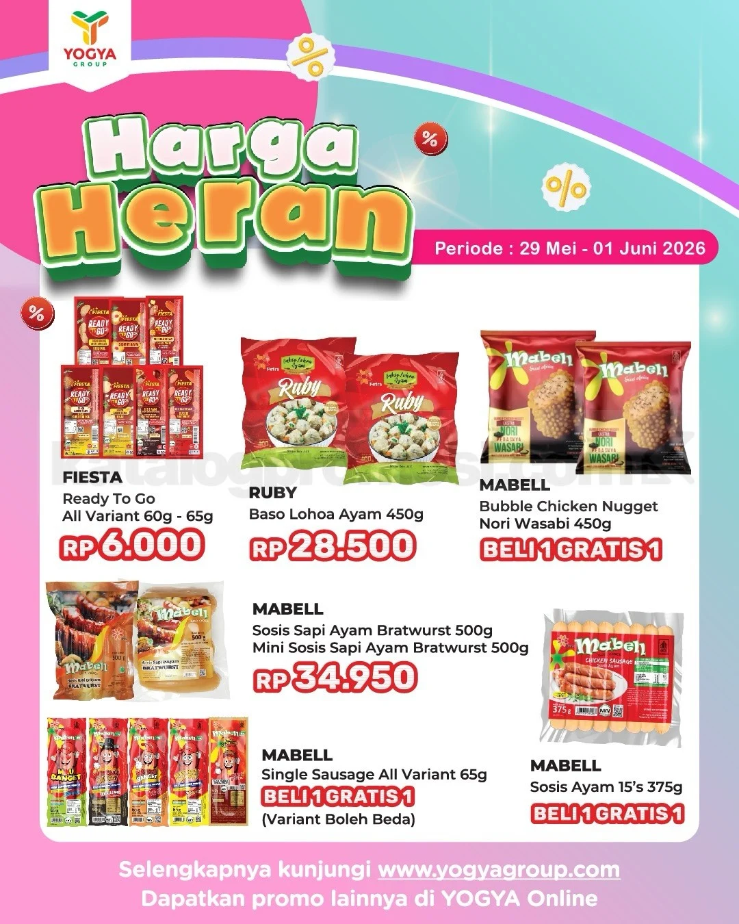 Promo JSM Toserba Yogya: Harga Heran Weekend 29 Mei - 1 Juni 2026