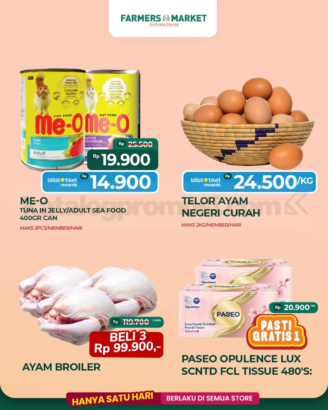 Promo Kilat Farmers Market 14 Mei: Diskon Besar Kebutuhan Harian