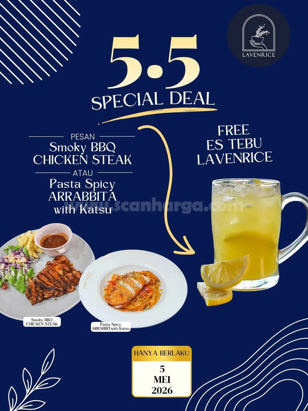 Promo Lavenrice: Deal 5.5 Gratis Es Tebu, Hanya 1 Hari!