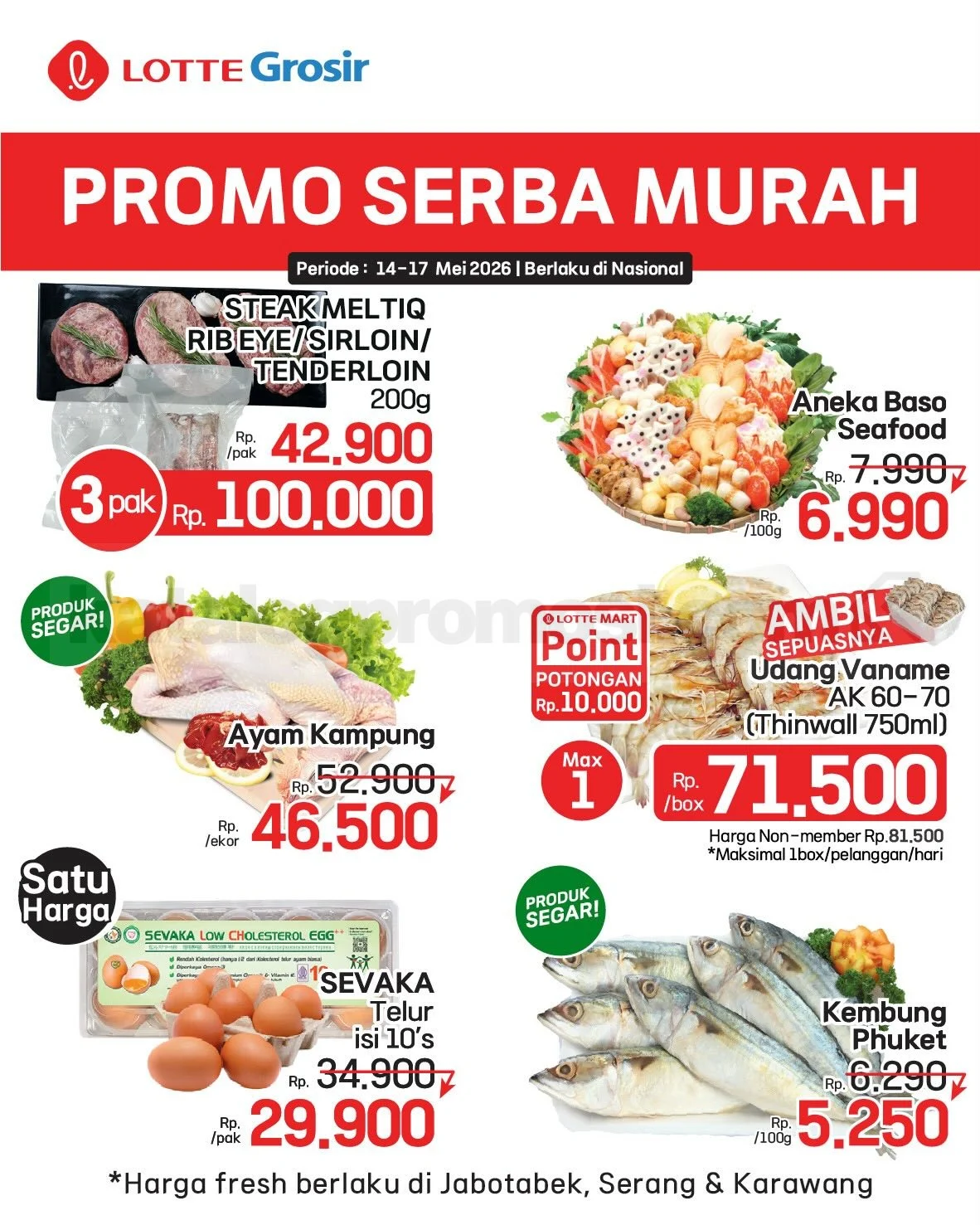 Promo Lotte Grosir Hits Akhir Pekan: Diskon Meriah 14-17 Mei 2026