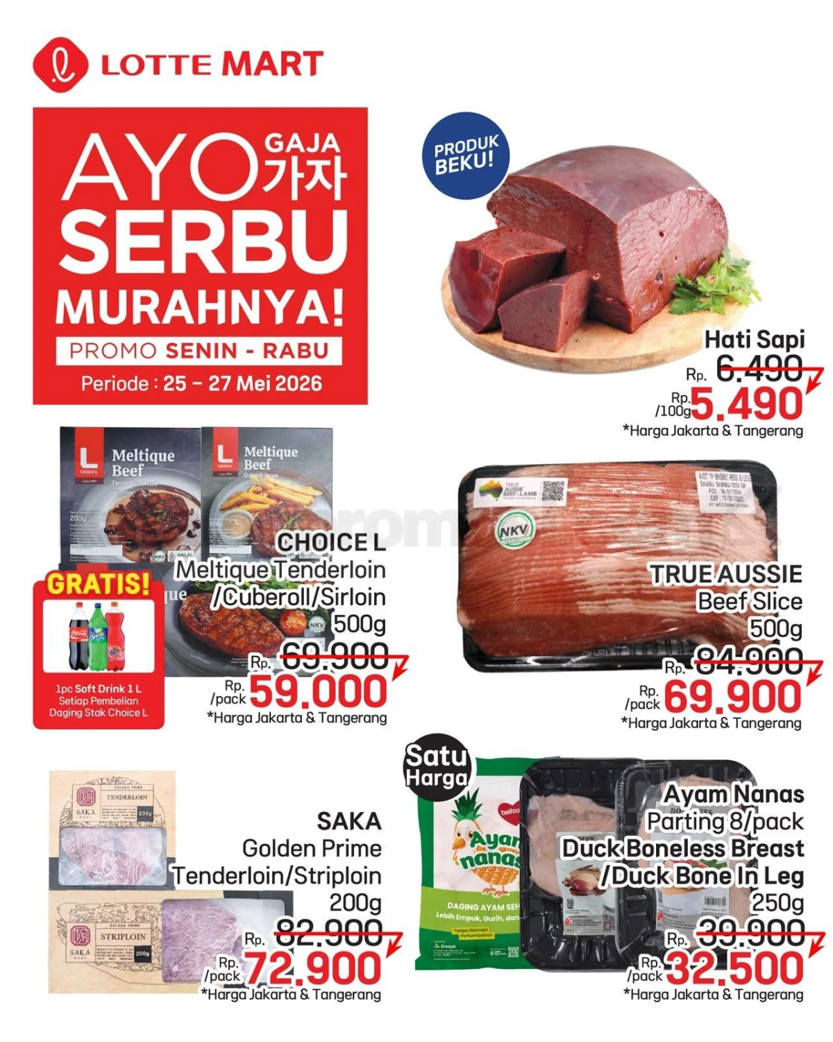 Promo Lotte Mart Weekday Serbu: Diskon Heboh 25-27 Mei 2026!