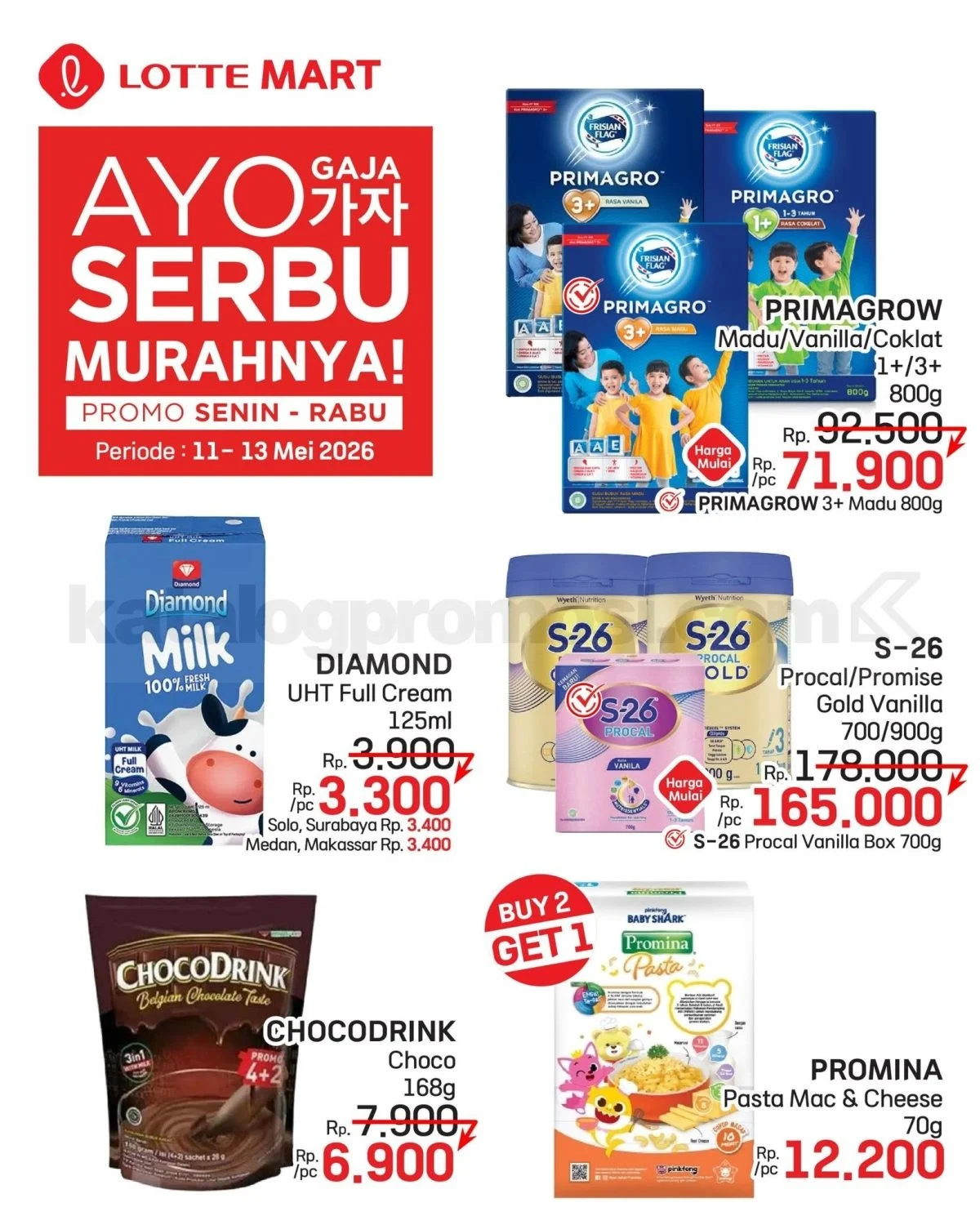 Promo Lotte Mart Weekday Serbu: Diskon Menggiurkan 11-13 Mei 2026
