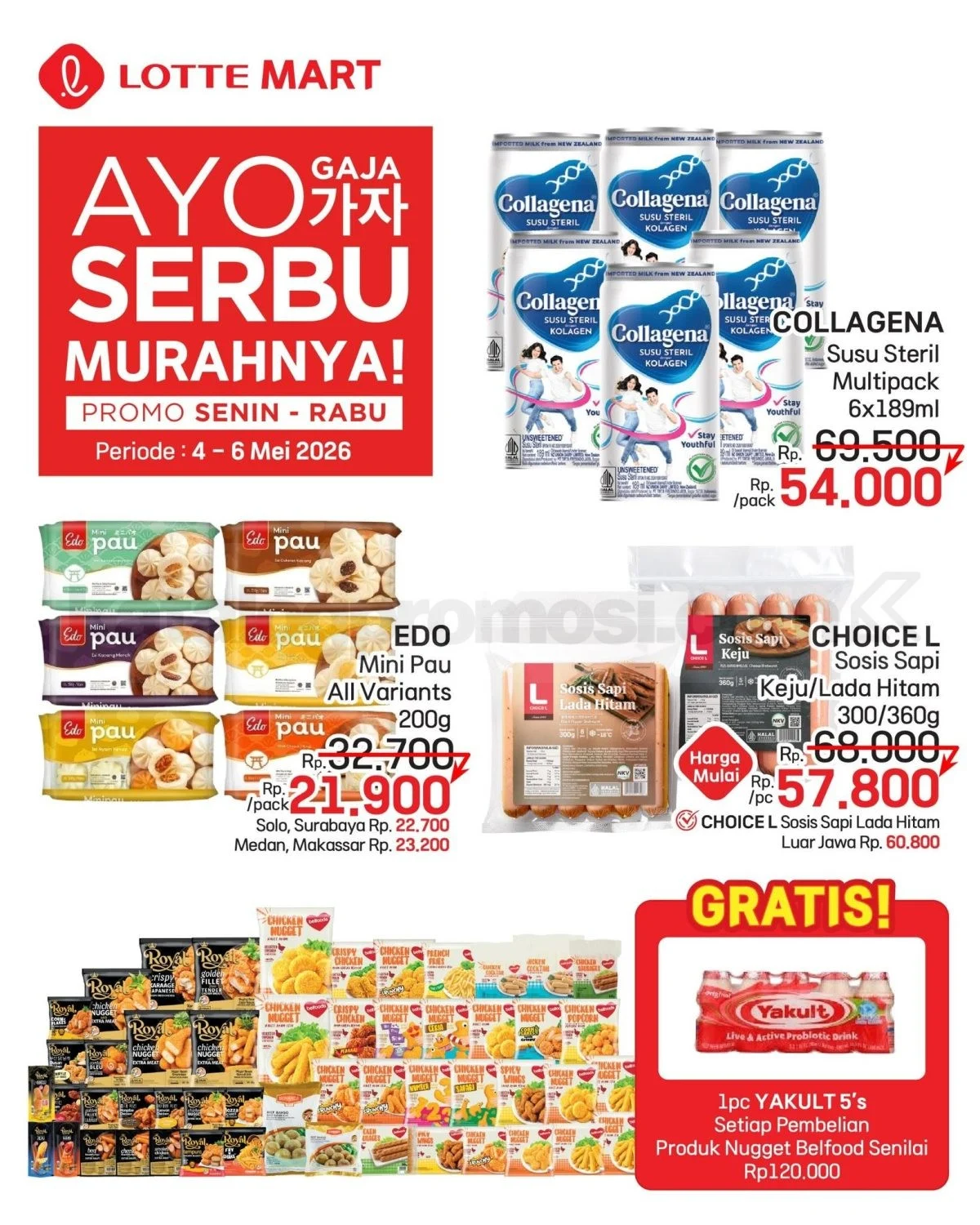 Promo Lotte Mart Weekday Serbu: Hemat 3 Hari, 4-6 Mei 2026!