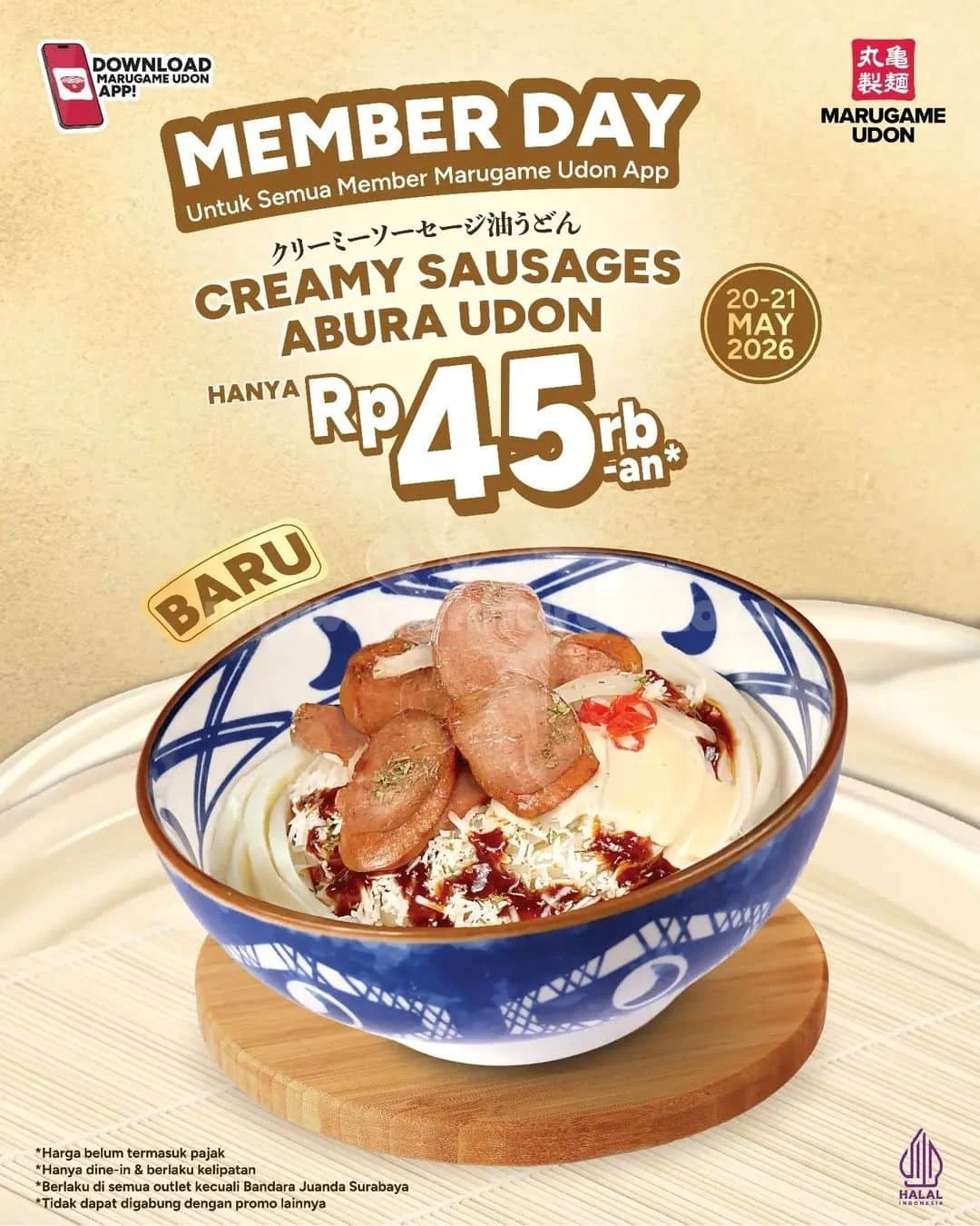 Promo Marugame Udon: Nikmati Menu Baru Rp 45 Ribu!