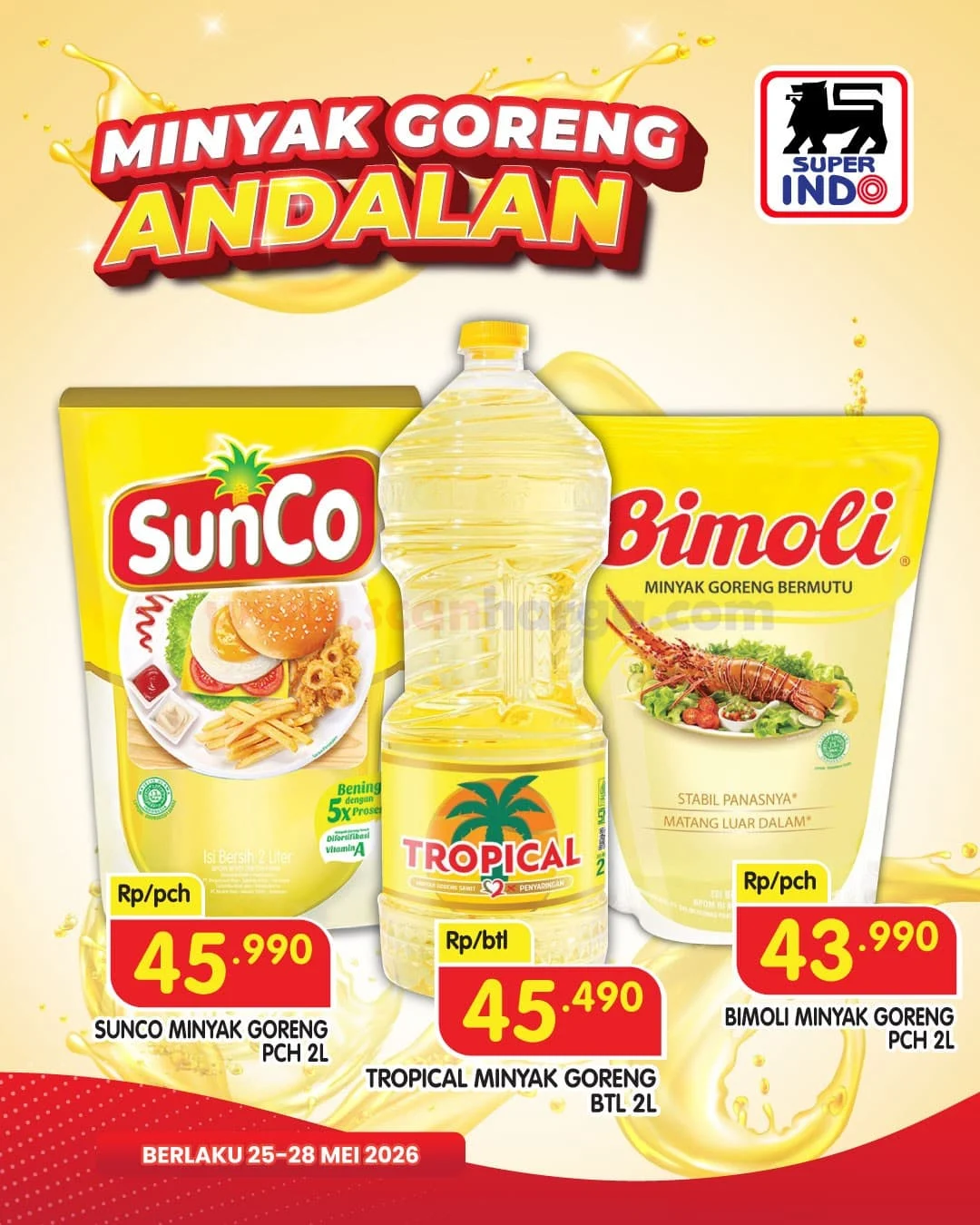 Promo Minyak Goreng Murah di Super Indo 25-28 Mei 2026