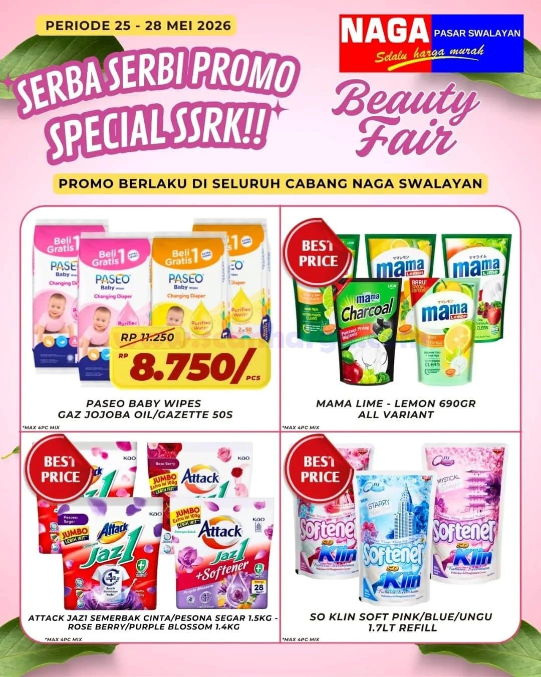 Promo Naga Swalayan Weekday: Diskon Menarik 25-28 Mei 2026