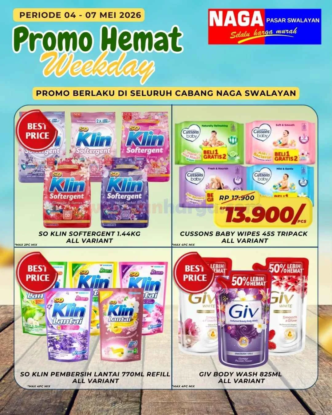 Promo Naga Swalayan Weekday: Diskon Spesial 4-7 Mei 2026