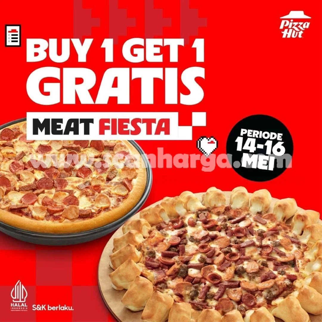 Promo Pizza Hut: Beli 1 Pizza Gratis 1 Spesial Long Weekend