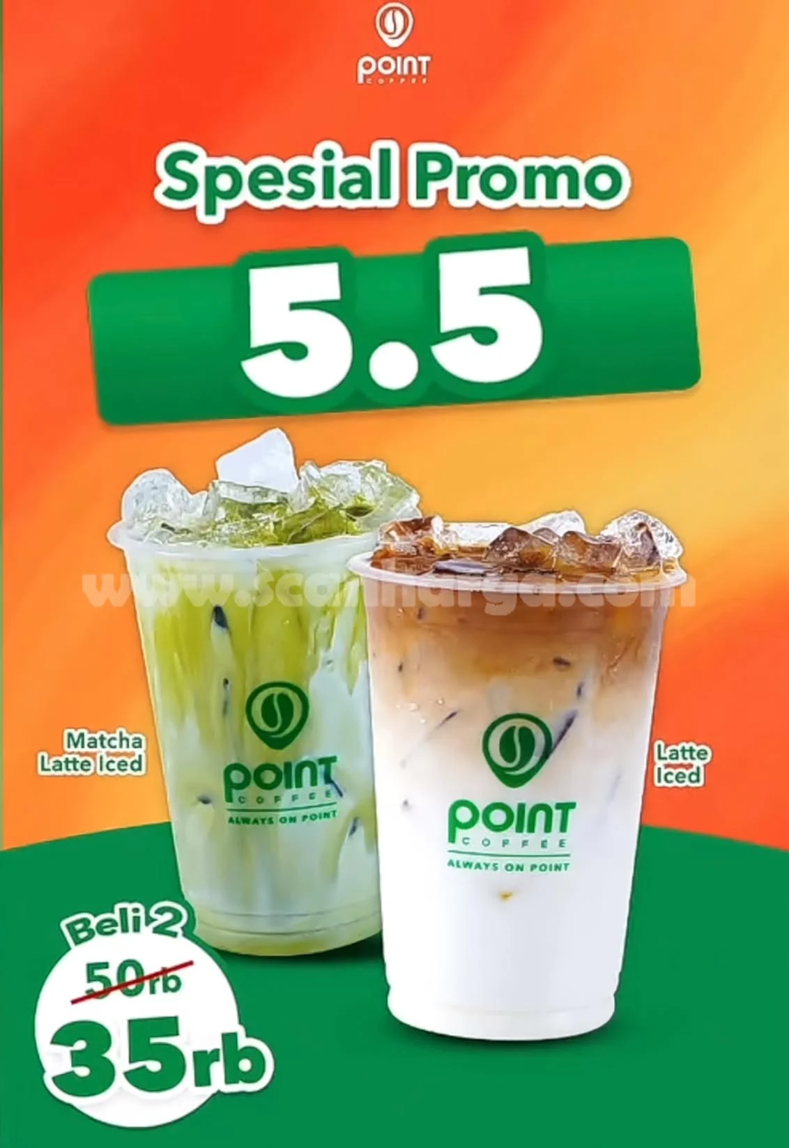Promo Point Coffee 5.5: 2 Minuman Hanya Rp 35 Ribu