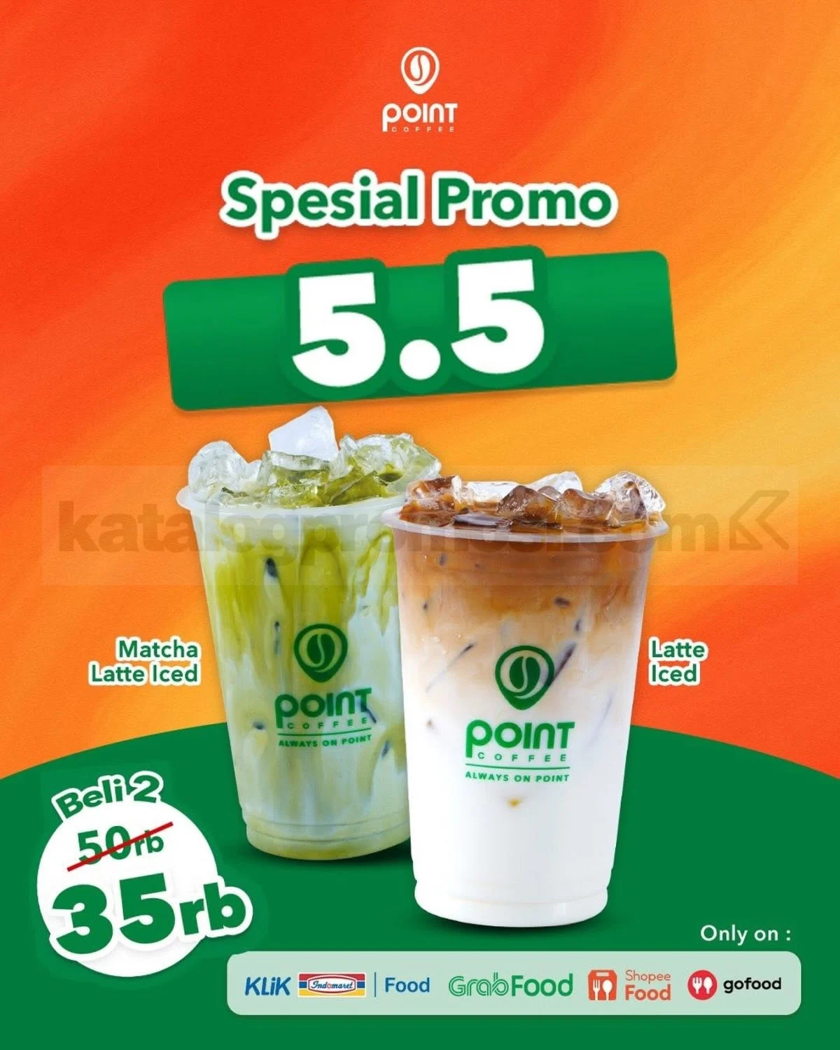 Promo Point Coffee 5.5: 2 Minuman Rp 35.000 Hanya Sehari!