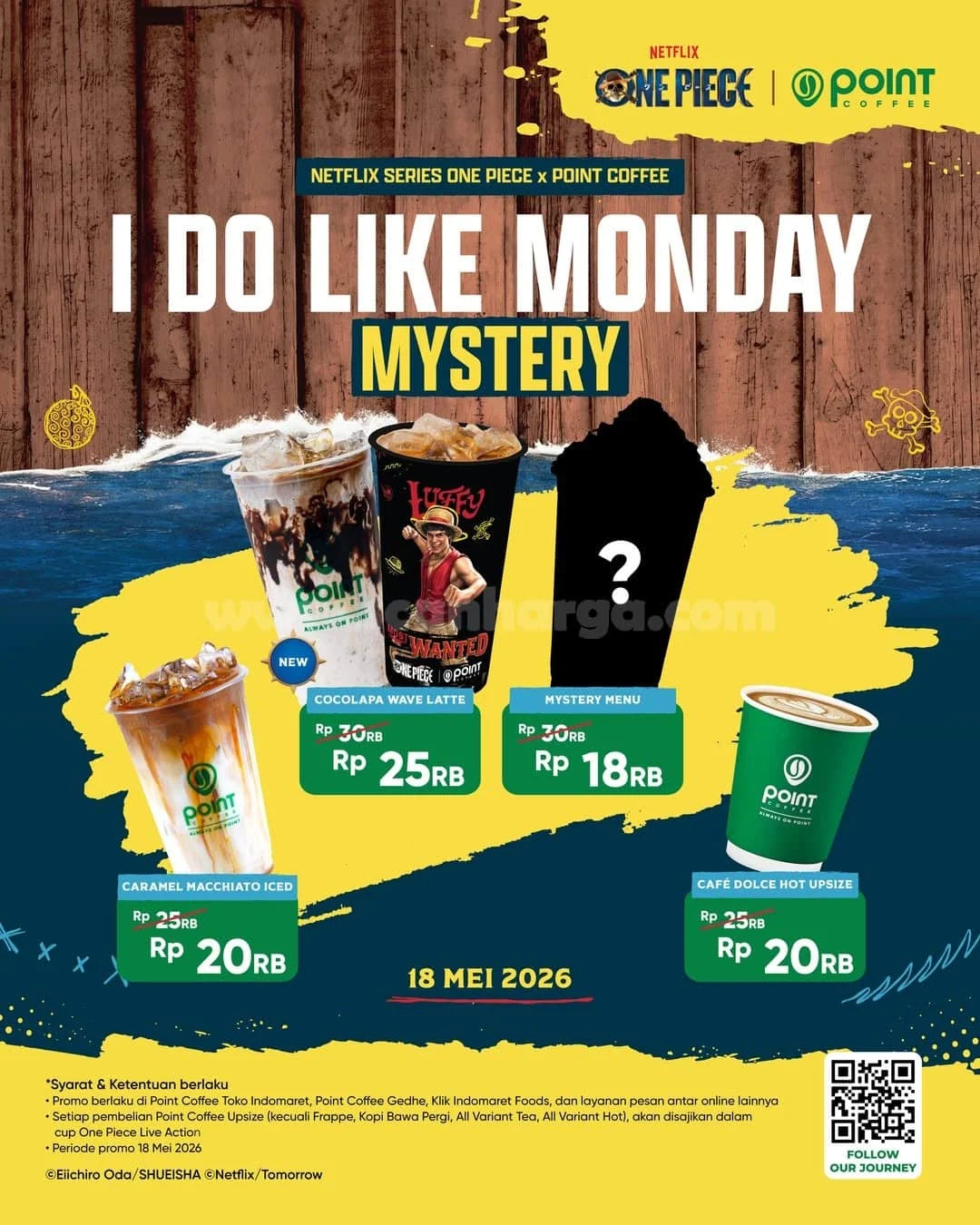 Promo Point Coffee: I Like Monday Cuma 20 Ribu!