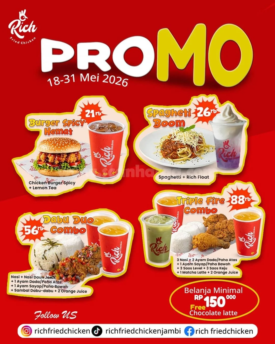 Promo Rich Fried Chicken: Paket Hemat Mulai Rp 21 Ribu