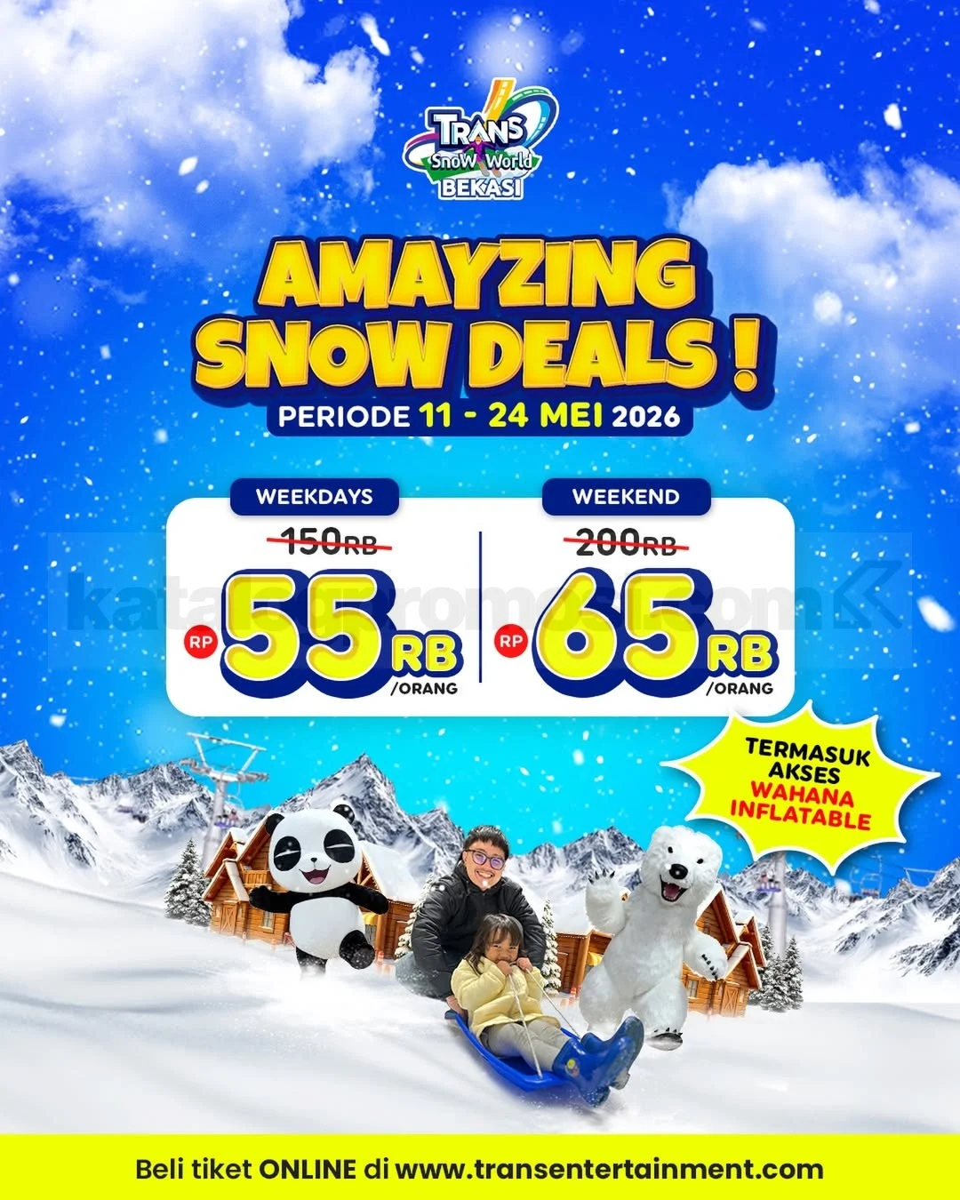 Promo Seru Trans Snow World Bekasi: Tiket Mulai 55 Ribu!