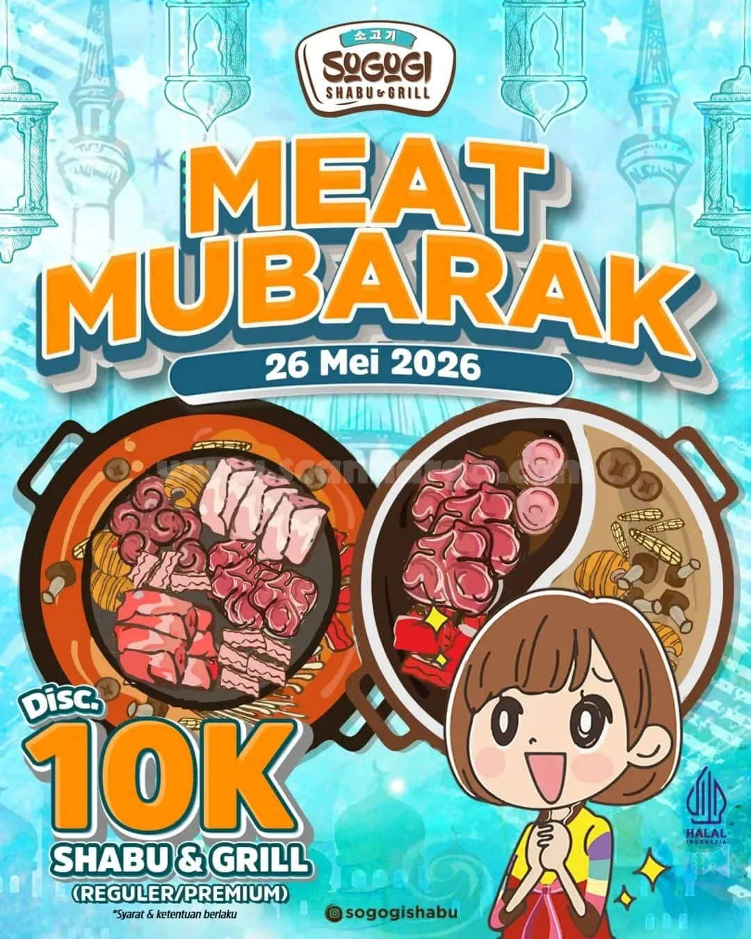 Promo Sogogi Idul Adha: Diskon Rp 10.000 & Makan Gratis Anak