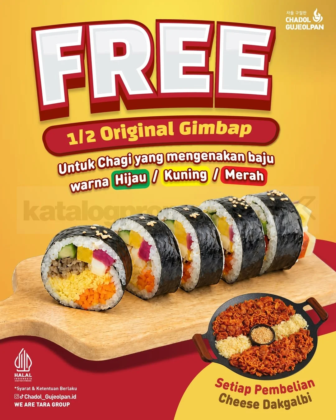 Promo Spesial Chadol Gujeolpan: Gimbap Gratis dengan Syarat Menarik!