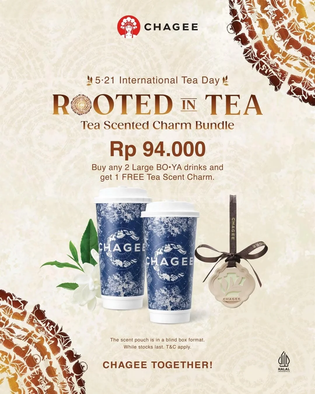 Promo Spesial CHAGEE: Rayakan Hari Teh Internasional dengan Charm Unik
