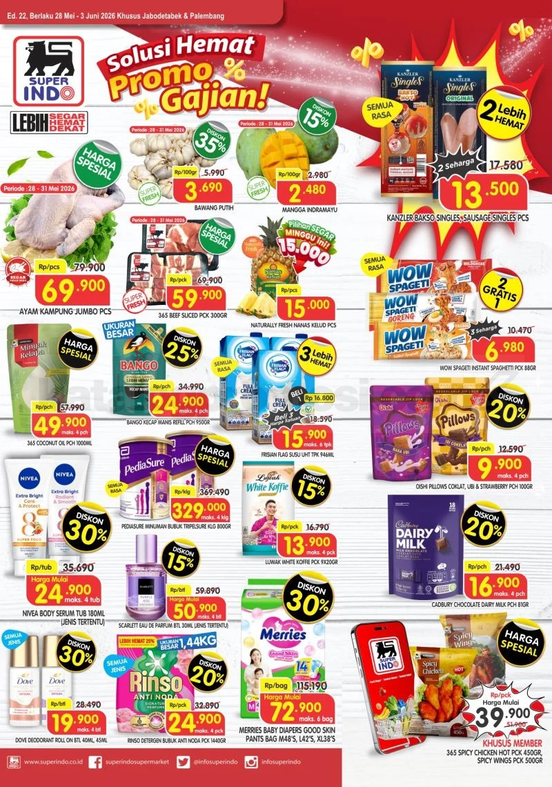 Promo Superindo: Hemat Mingguan 28 Mei - 3 Juni 2026!