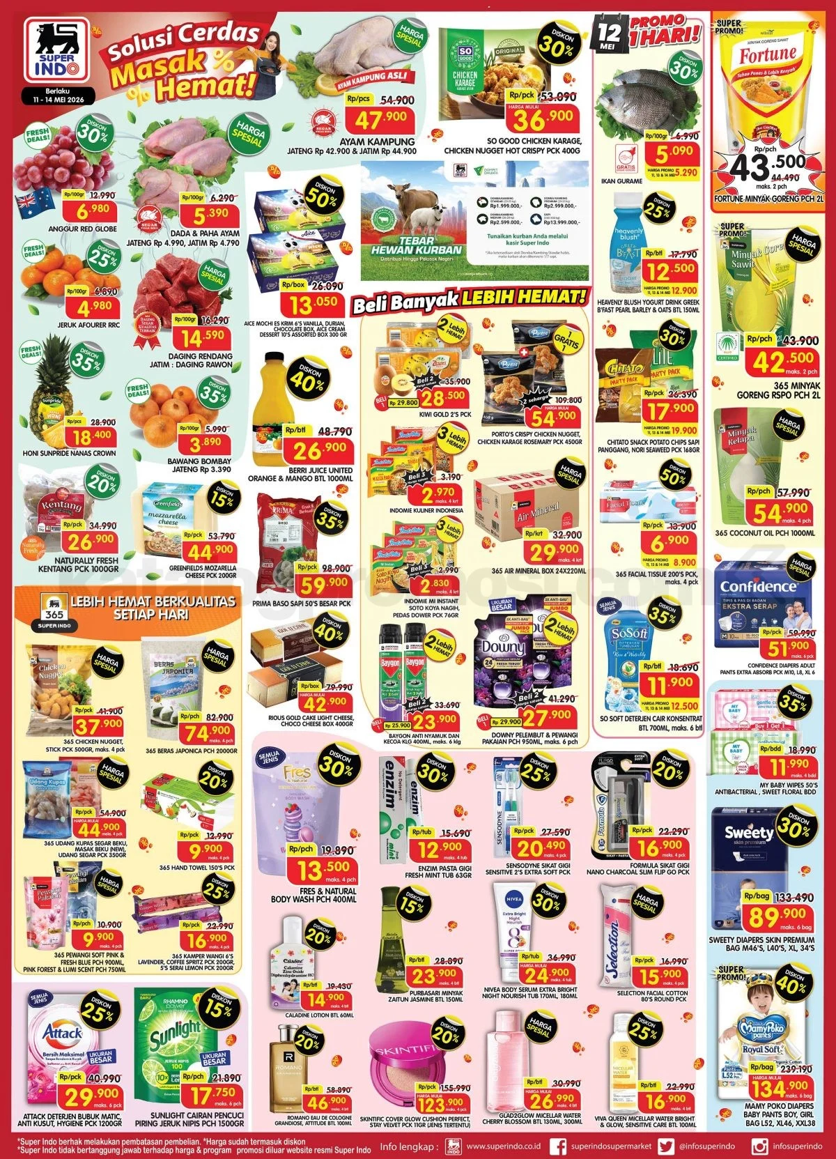 Promo Superindo Weekday 11-14 Mei 2026: Belanja Hemat!