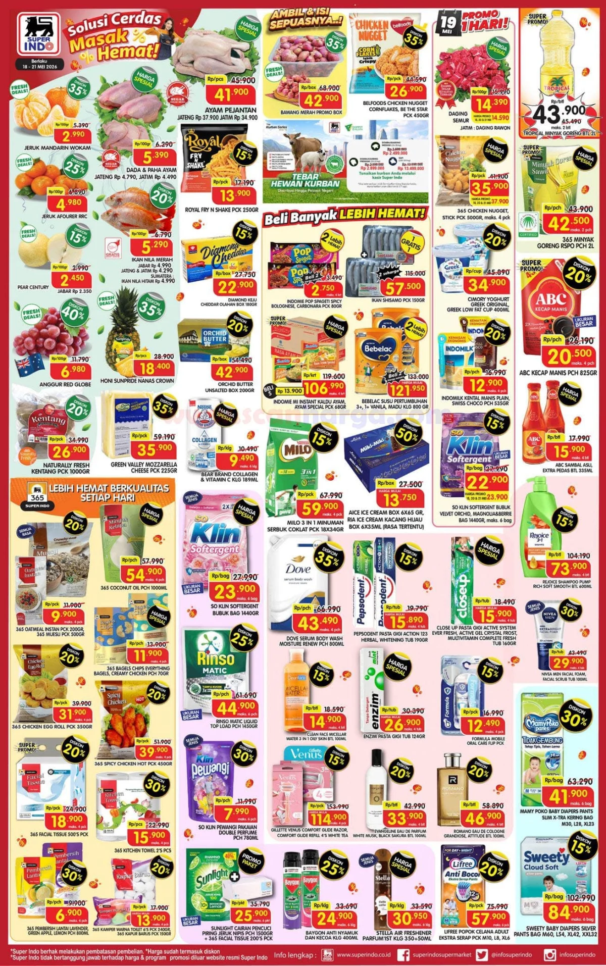 Promo Superindo Weekday 18-21 Mei 2026: Hemat Besar Kebutuhan Harian Anda!