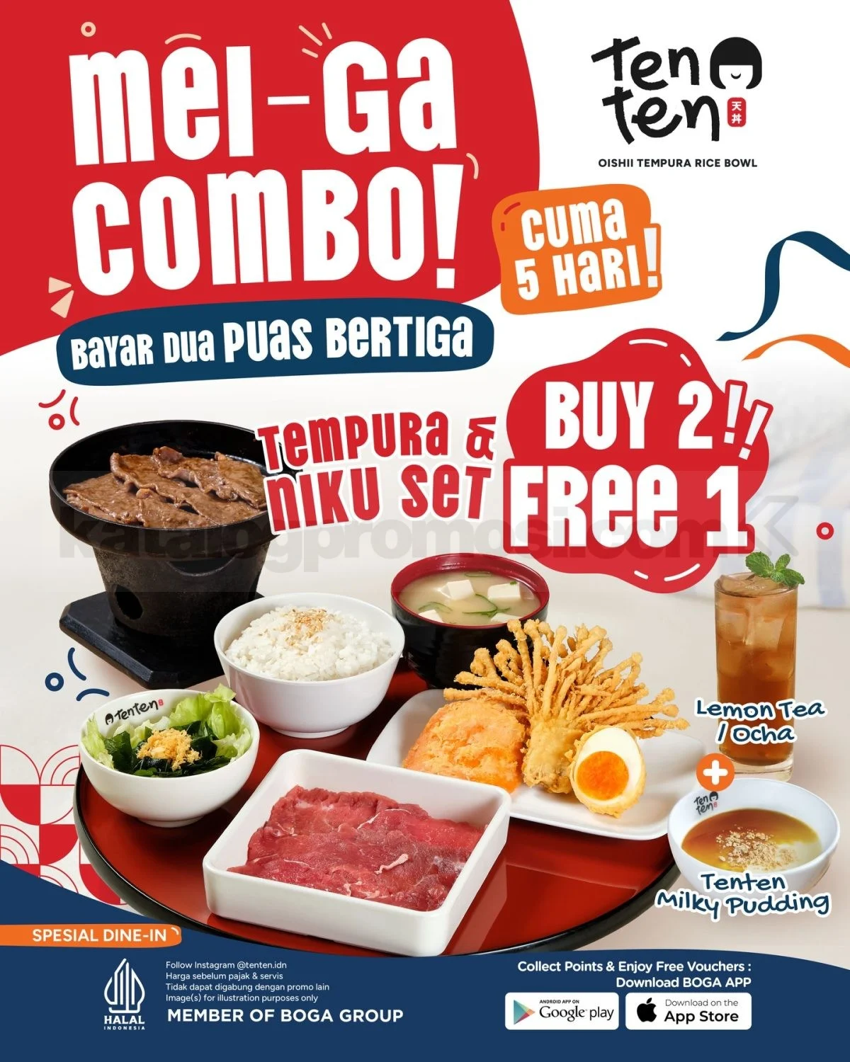Promo Ten Ten: Makan Hemat 3 Orang, Bayar 2!