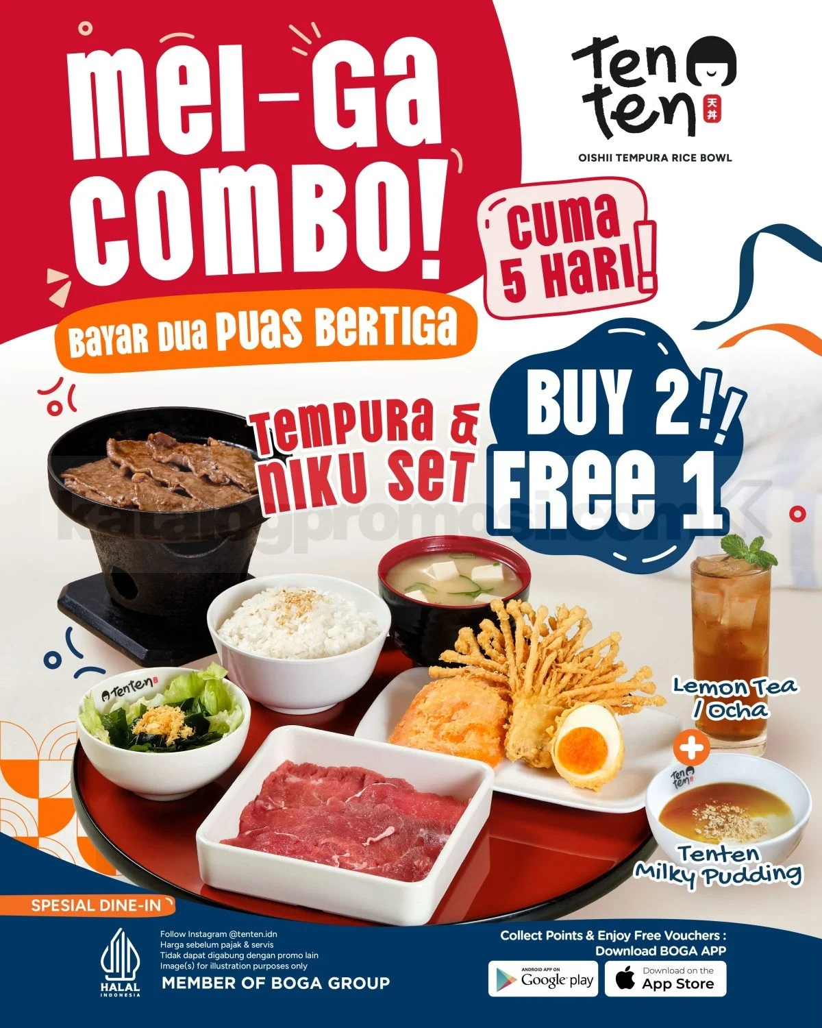 Promo Ten Ten Mei-Ga: Beli 2 Gratis 1 Set Menu Spesial!