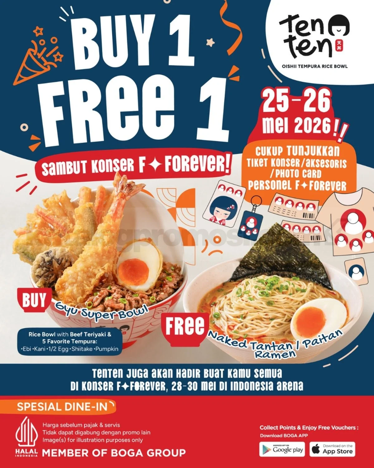 Promo TenTen: Buy 1 Get 1 Gratis Sambut Konser F♥Forever!