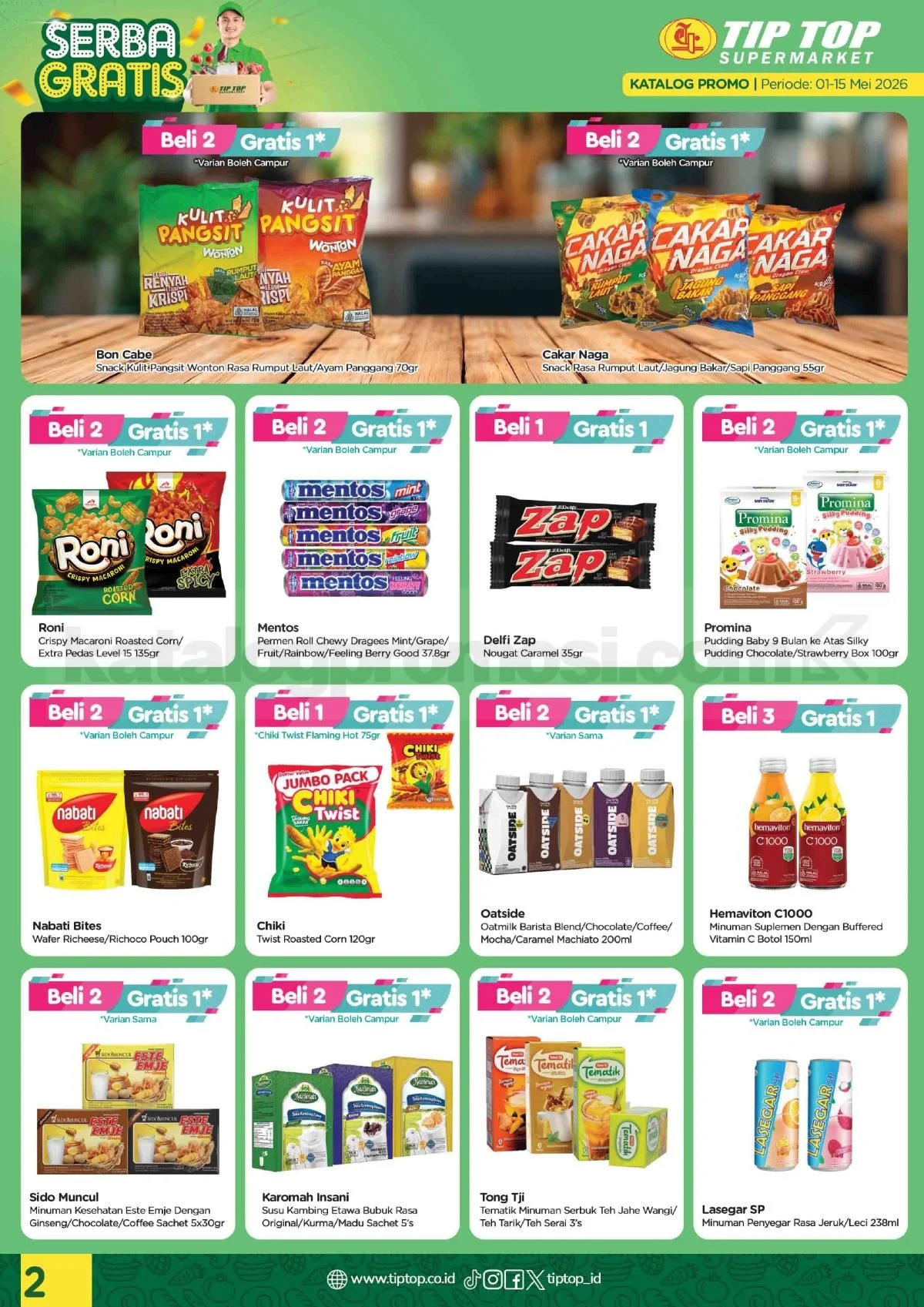 Promo Tip Top Swalayan: Belanja Hemat 1-15 Mei 2026!