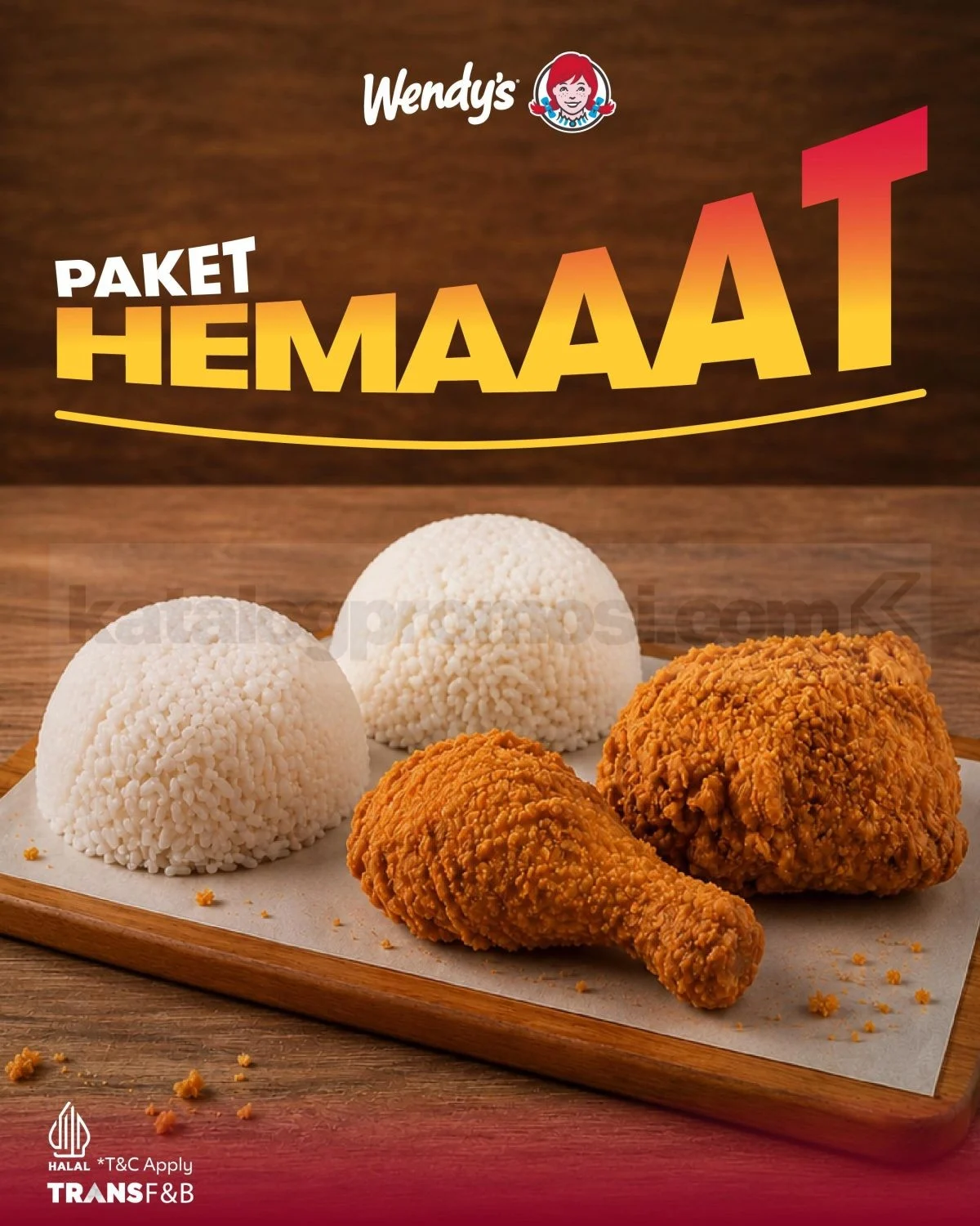 Promo Wendy's: Paket Hemat Nasi Ayam Rp 15 Ribuan!