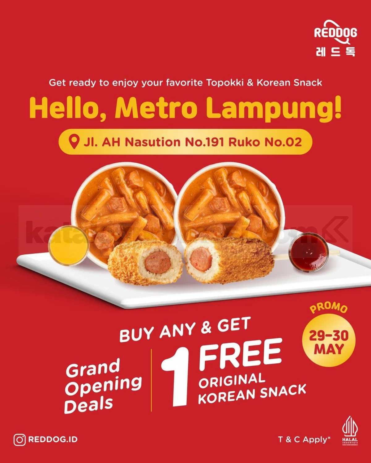 Reddog Metro Lampung: Grand Opening Berhadiah Snack Korea