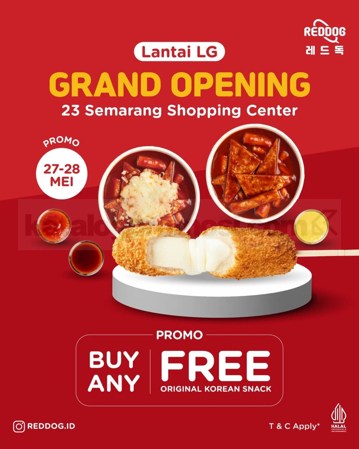 Reddog Semarang: Grand Opening, Gratis Korean Snack!