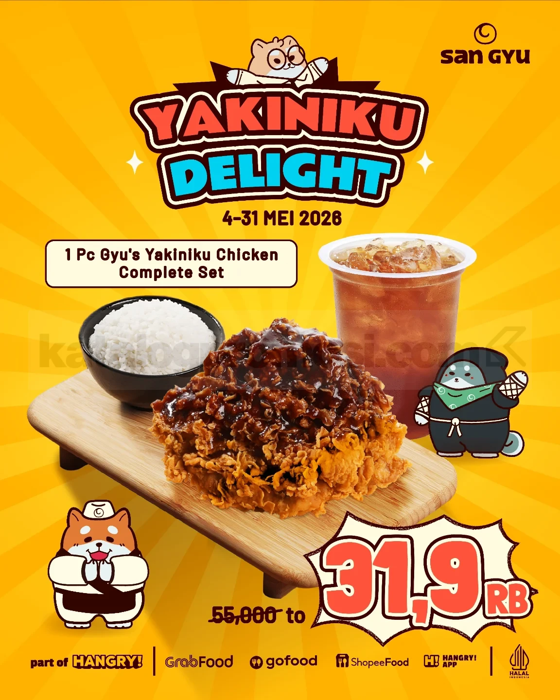 San Gyu: Paket Yakiniku Ayam Hemat Rp 31.900 Mei 2026