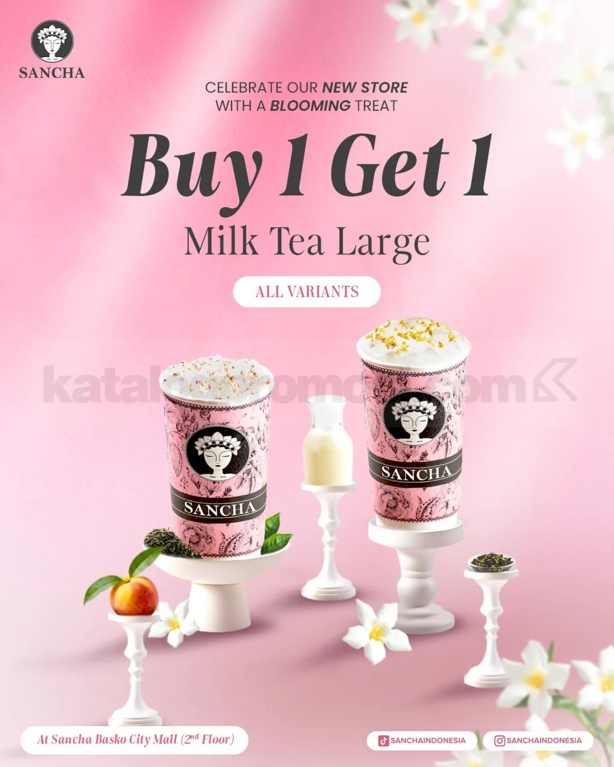 Sancha Basko City Mall: Beli 1 Gratis 1 Milk Tea!