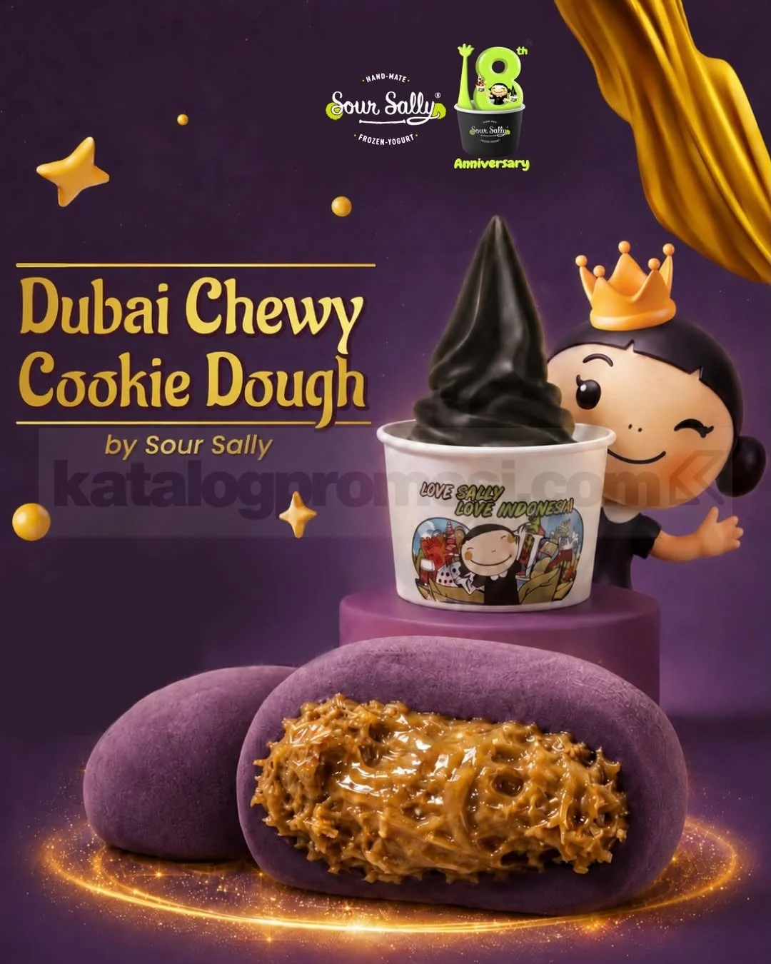 Sour Sally Hadirkan Dessert Viral Dubai Chewy Cookie Dough