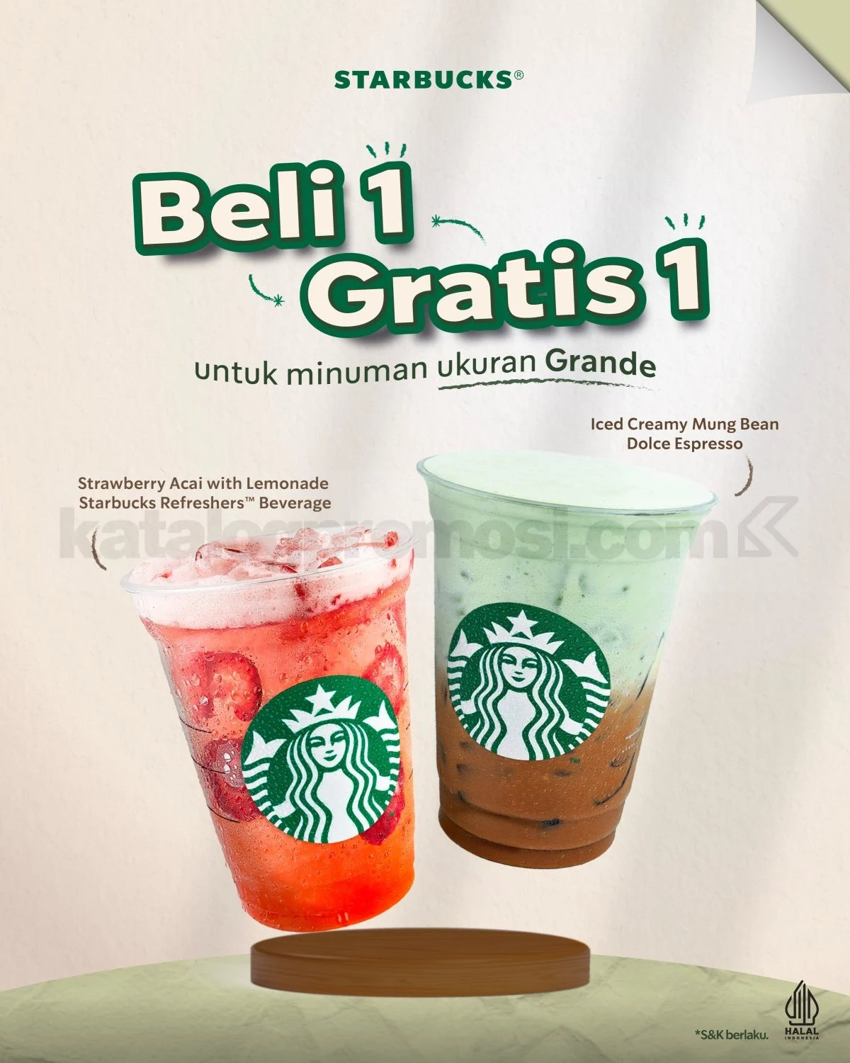Starbucks: Beli 1 Gratis 1 Minuman Grande, Khusus Member!