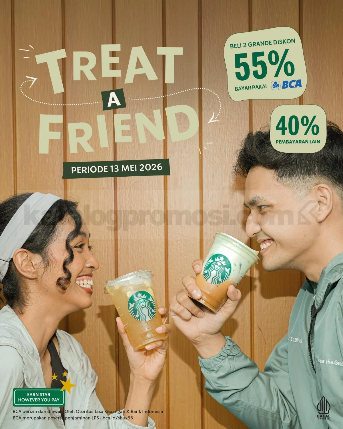 Starbucks: Traktiran Spesial 2 Minuman Grande Diskon 55%!