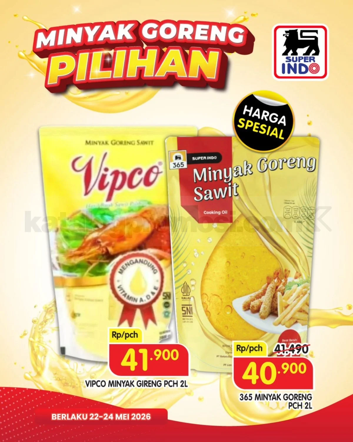 Super Indo: Promo Minyak Goreng Spesial 22-24 Mei 2026