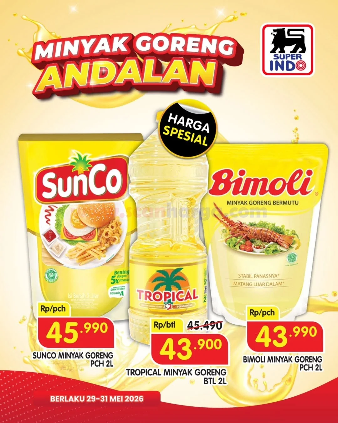 Superindo Tebar Promo Minyak Goreng Murah Akhir Mei
