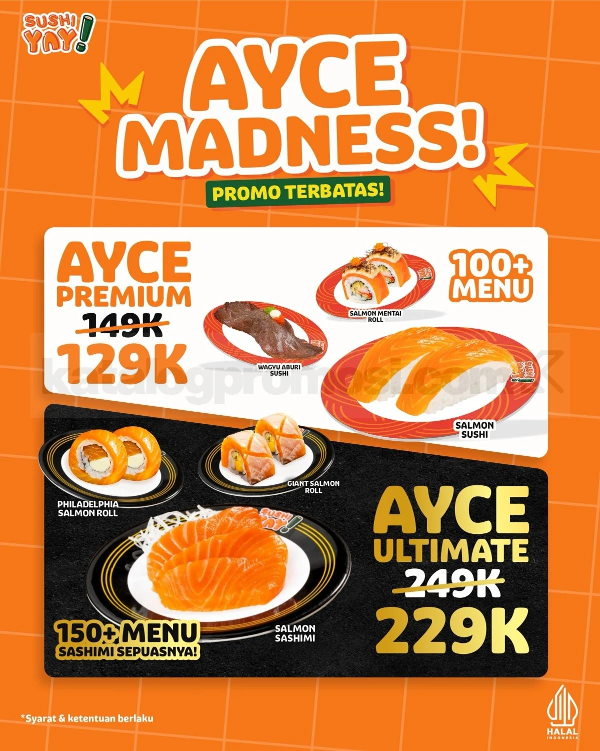 Sushi Yay! AYCE Madness: Makan Sepuasnya Mulai Rp 129 Ribu!