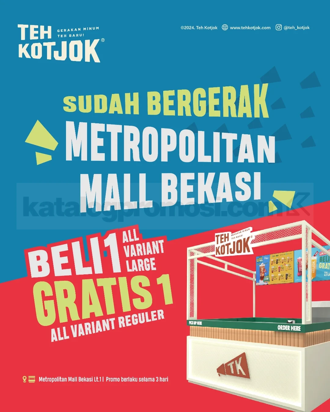 Teh Kotjok Bekasi: Beli 1 Gratis 1 All Variant di Opening Mall