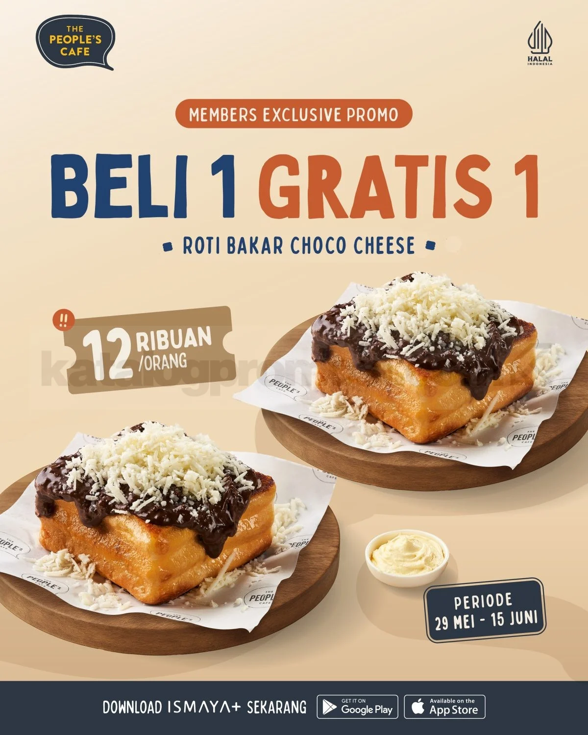 The People's Cafe: Beli 1 Gratis 1 Roti Bakar Choco Cheese!