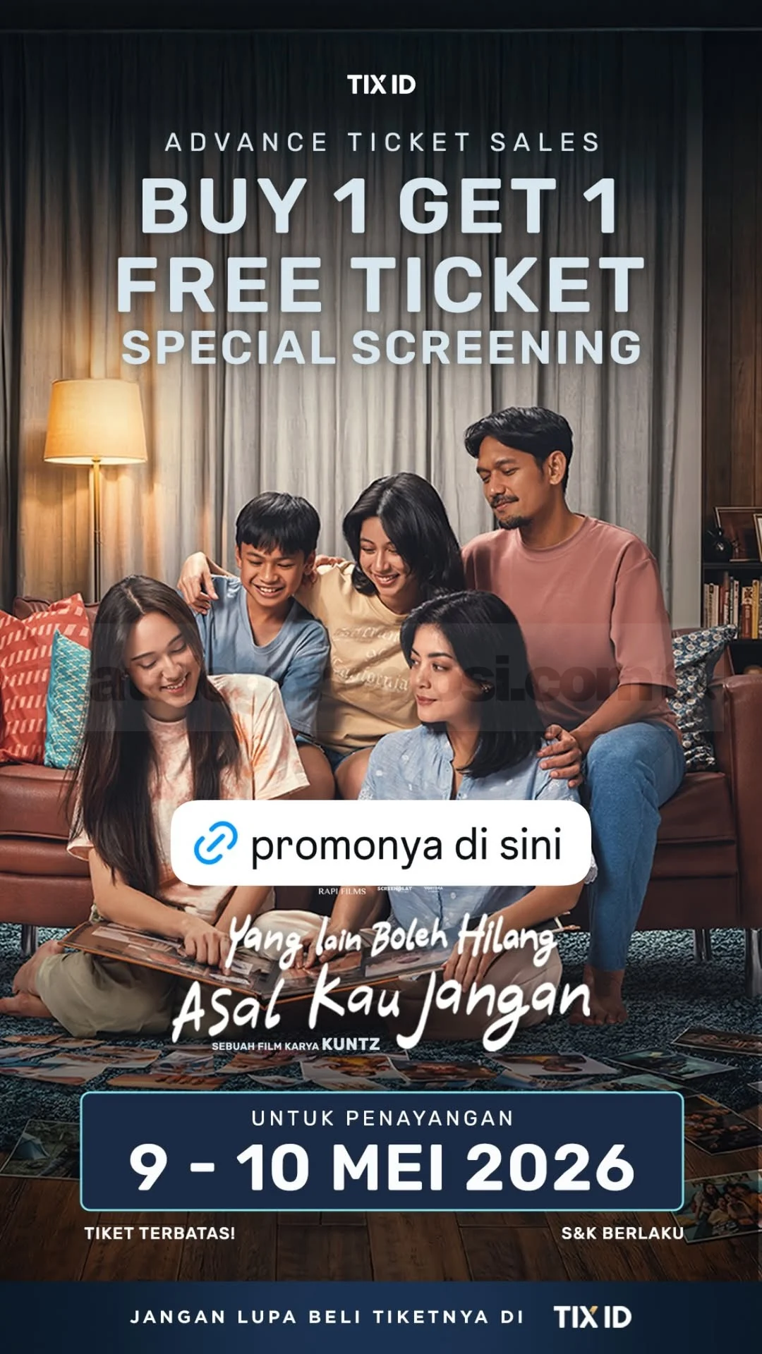 TIX ID: Beli 1 Gratis 1 Tiket Film Romantis!