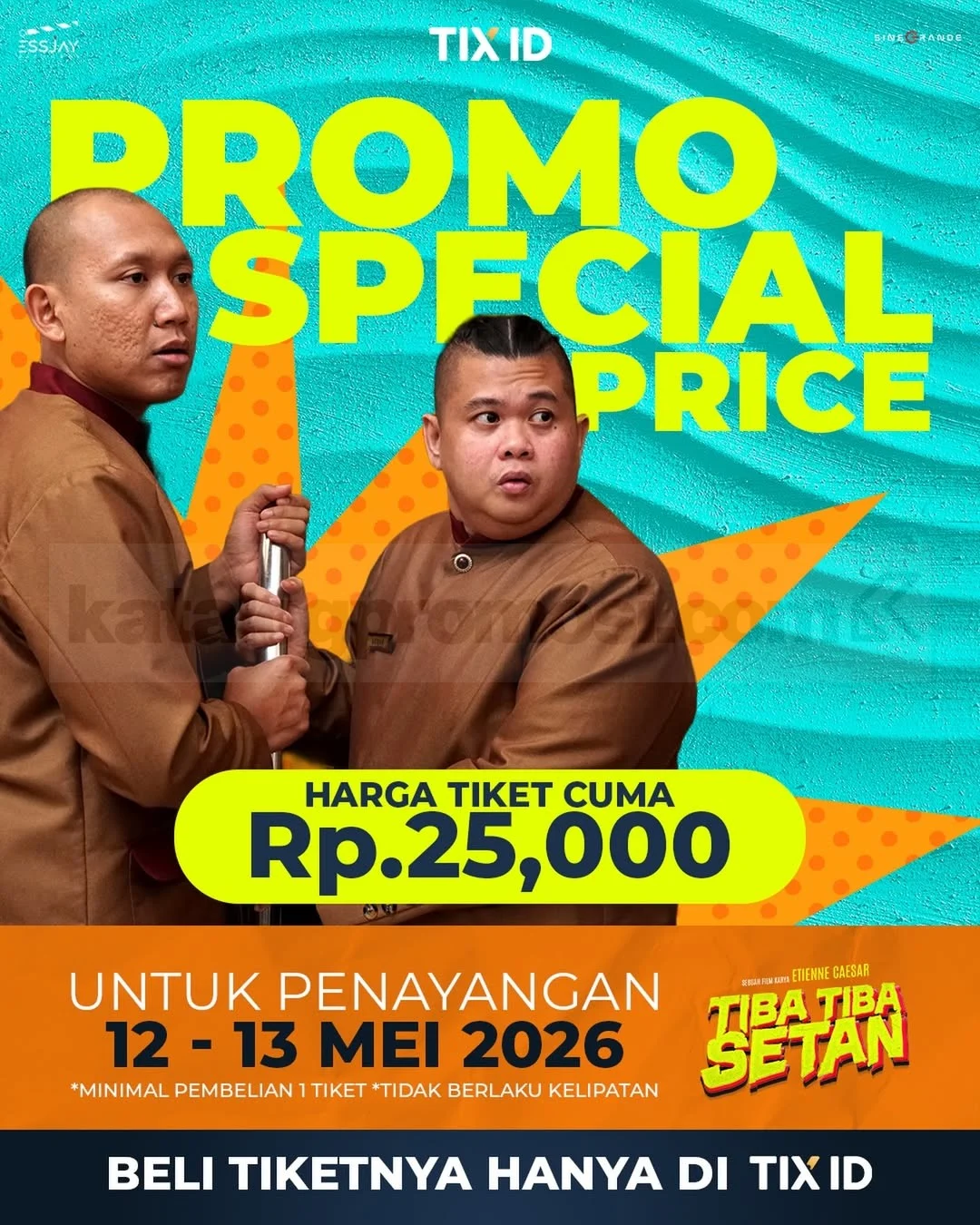 TIX ID: Tiket 'Tiba Tiba Setan' Hanya Rp25.000!