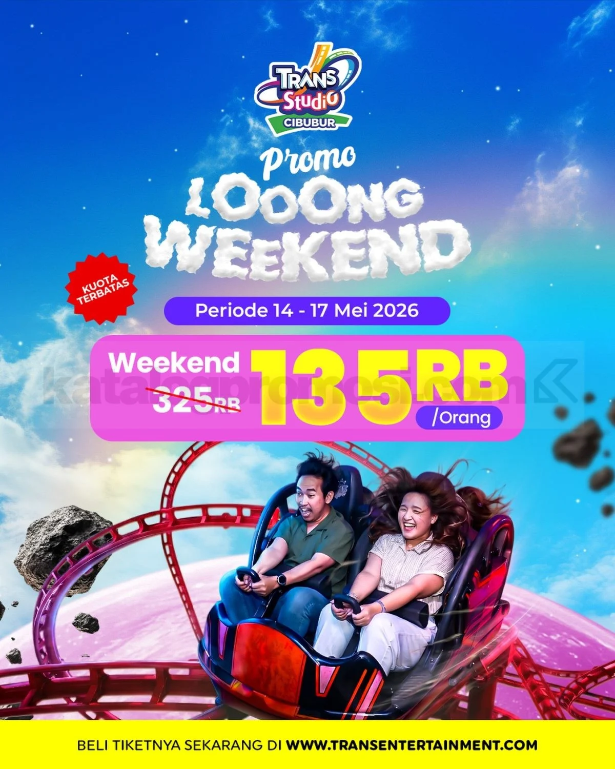 Trans Studio Cibubur: Long Weekend Hemat Rp 135 Ribu!