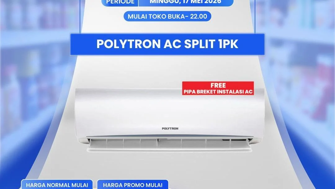 Transmart Full Day Sale: AC Polytron Diskon Hingga 70%